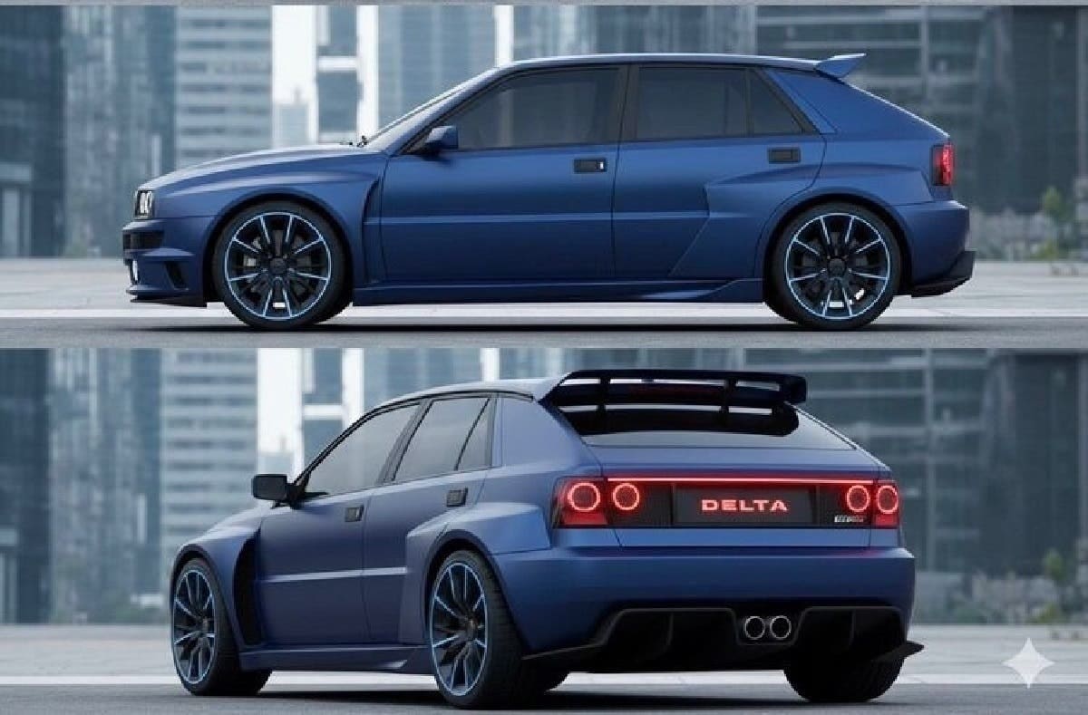 Nuova Lancia Delta Integrale render