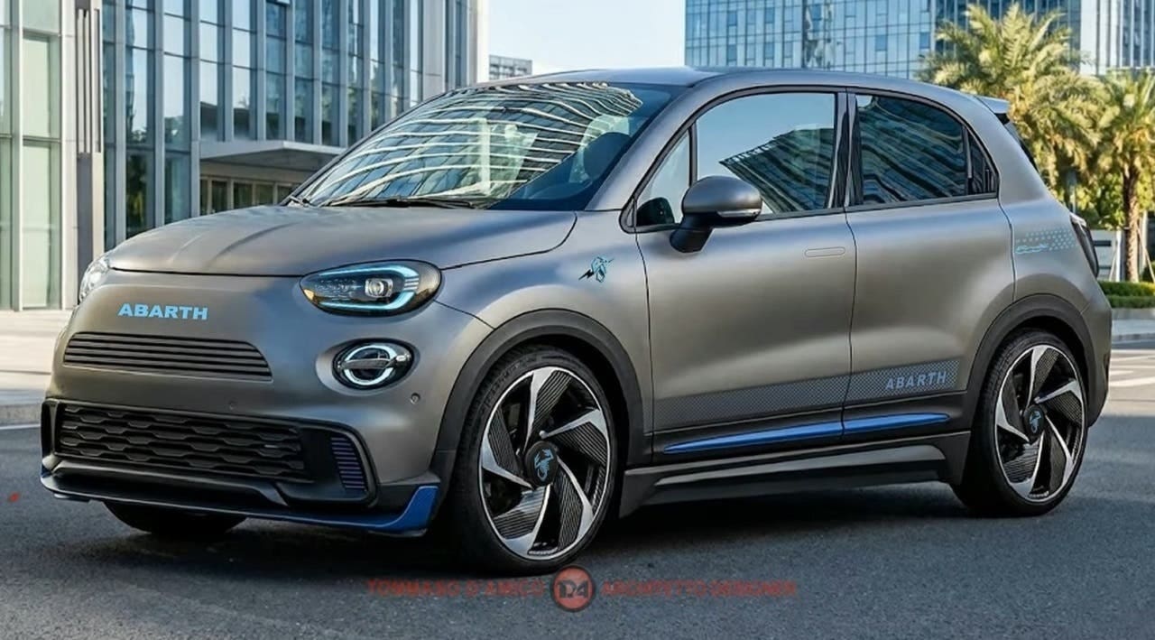 Fiat 500 XL Abarth render
