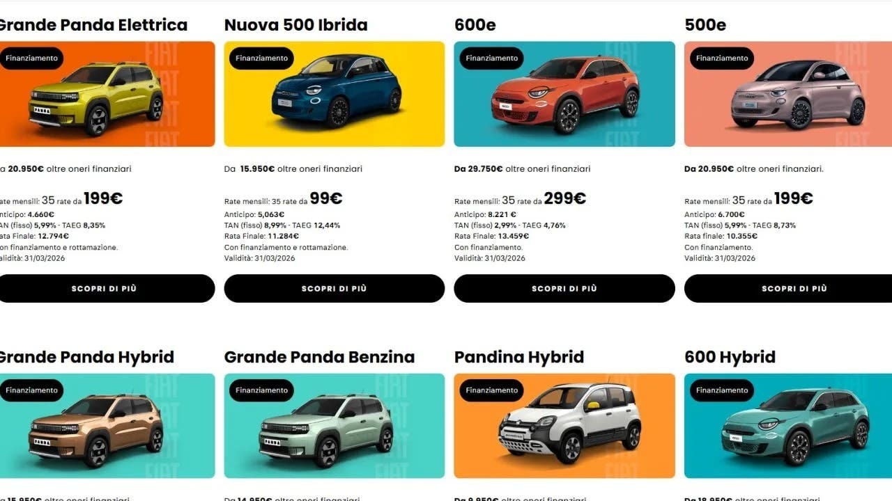 Fiat offerte