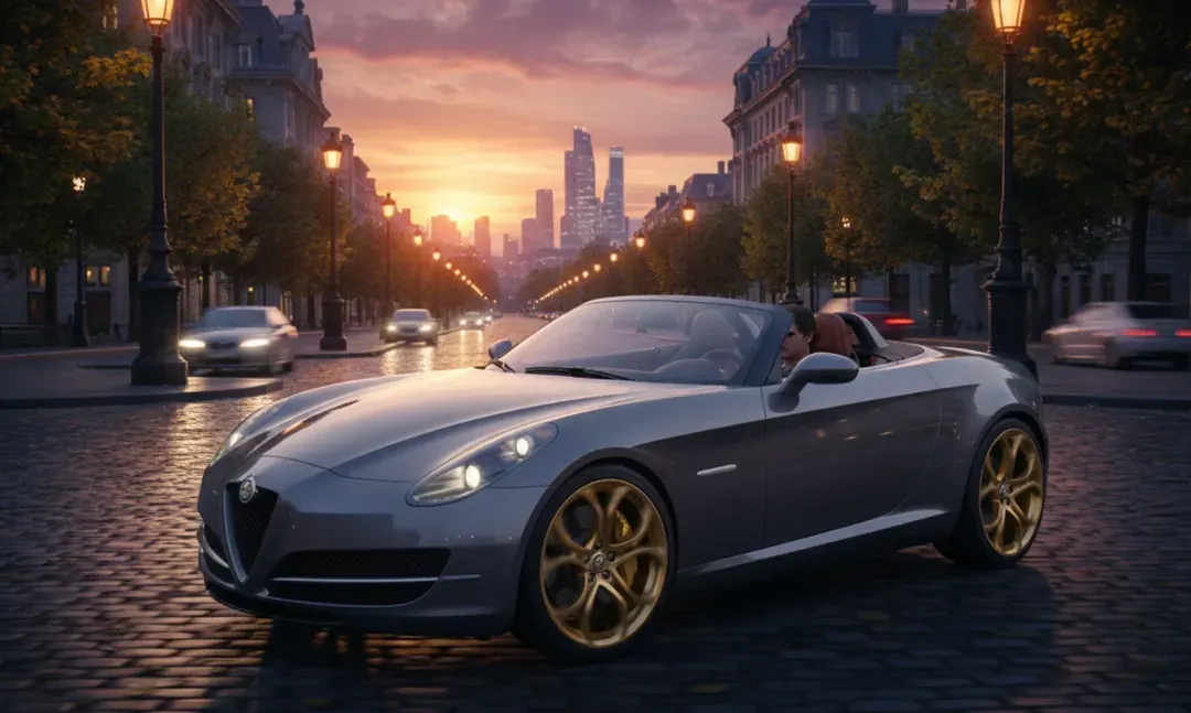 alfa romeo render cabrio