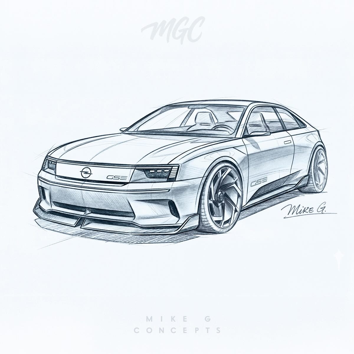 Opel kadett gse render