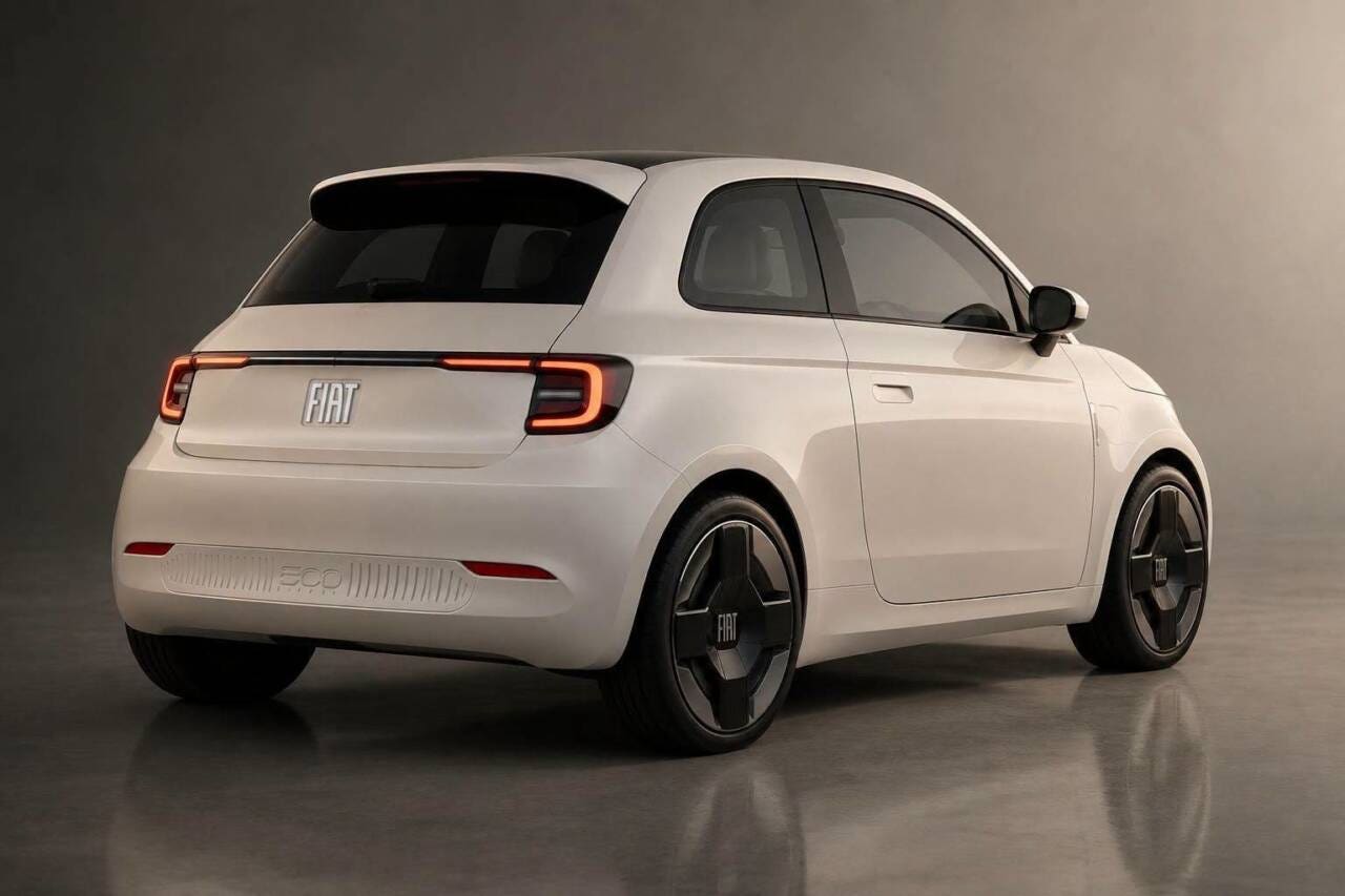 Fiat 500 2030 render