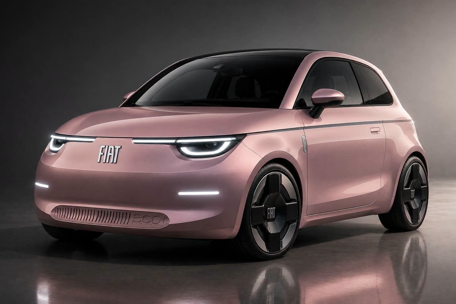 Fiat 500 2030 render