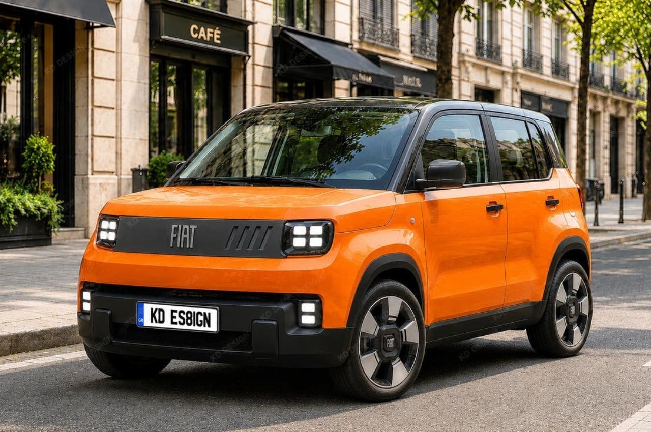 Fiat Pandina EV render