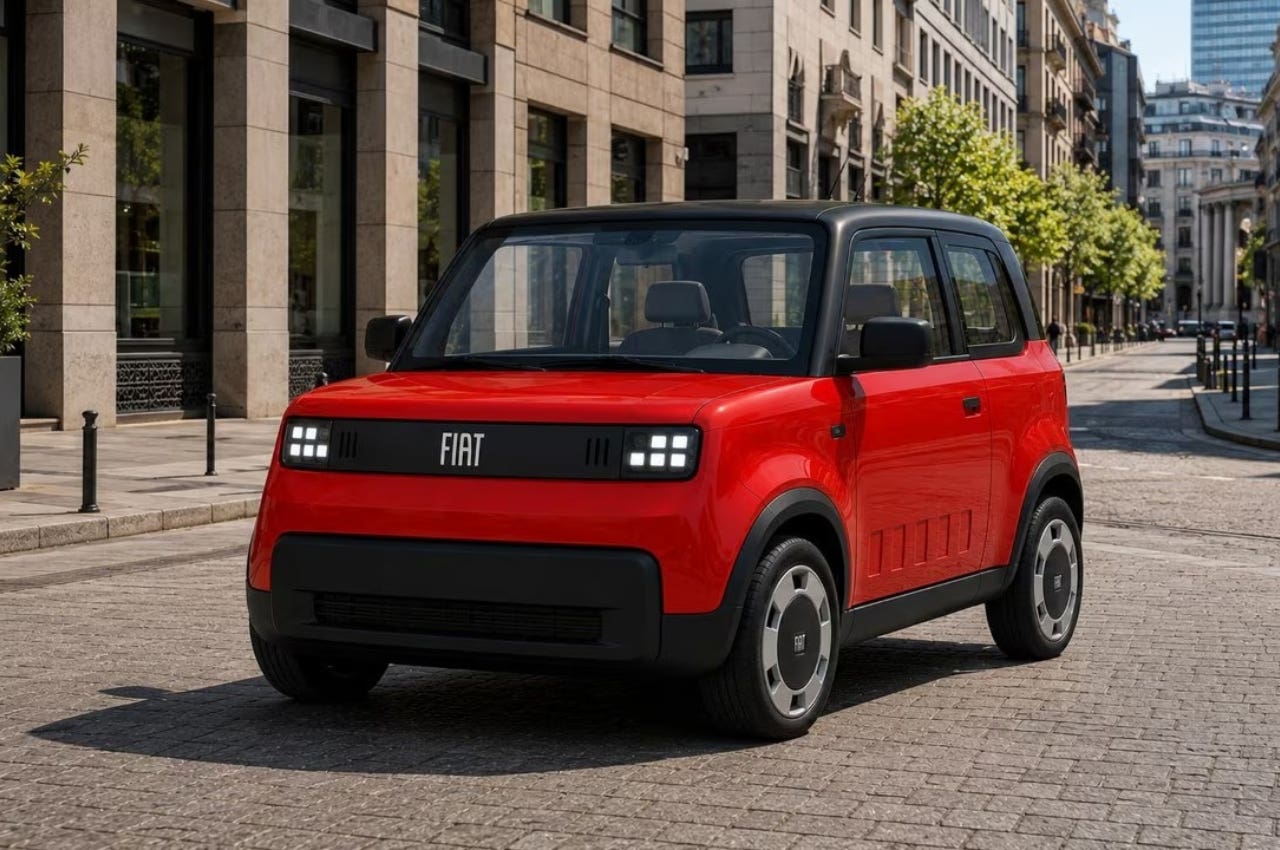 Fiat e-car render